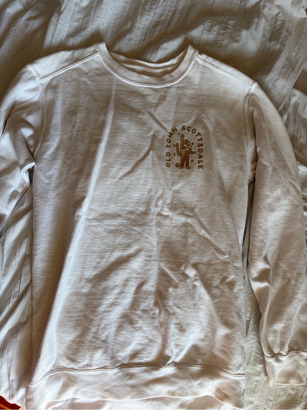 Scottsdale Cream Graphic Crewneck Sweatshirt
